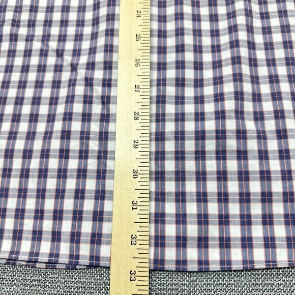 UNTUCKit Shirt Mens‎ XXXL Tall Classic Fit Button up Marc Plaid Blue Casual - Picture 10 of 10